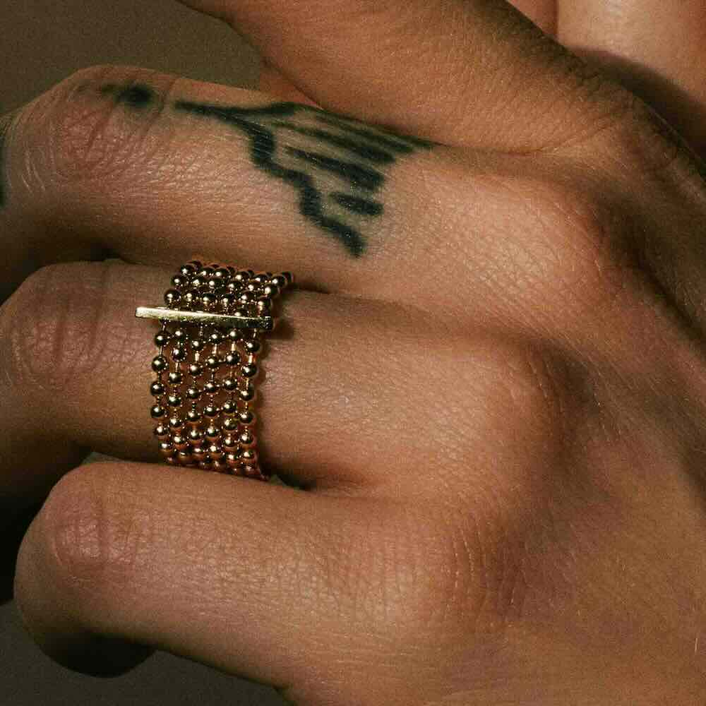 EMBLM Fine Jewelry Ball Chain Ring