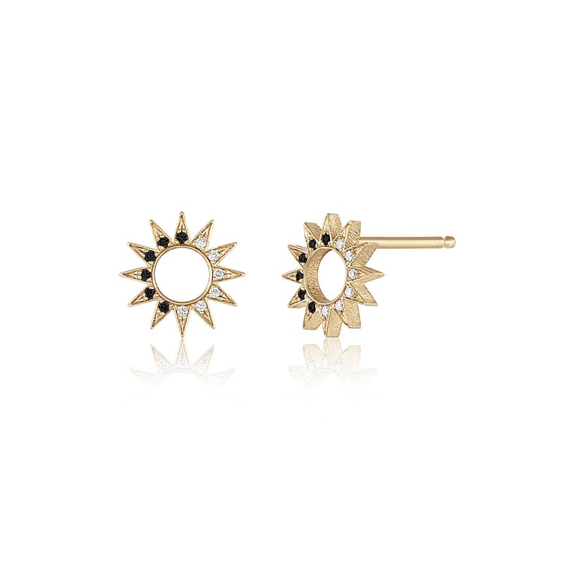 Chiaroscuro Pavé Baby Spur Stud – EMBLM Fine Jewelry