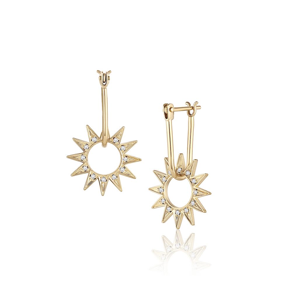 Eclipse Pavé Mini Spur Earring – EMBLM Fine Jewelry