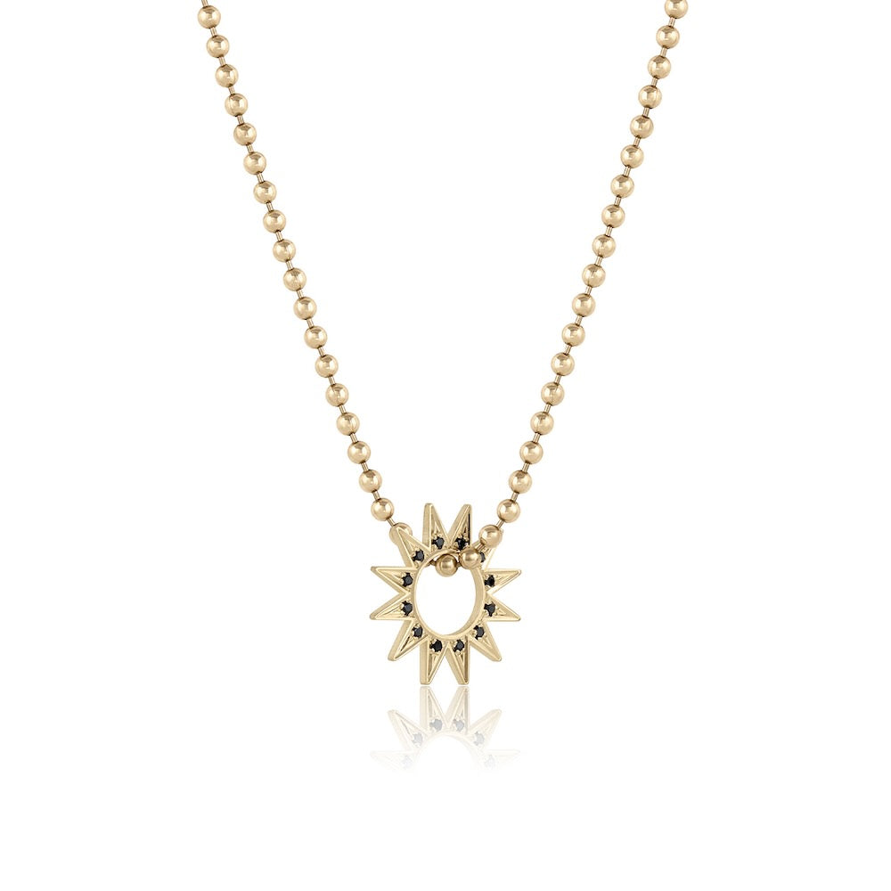 Eclipse Pavé Mini Spur Necklace – EMBLM Fine Jewelry
