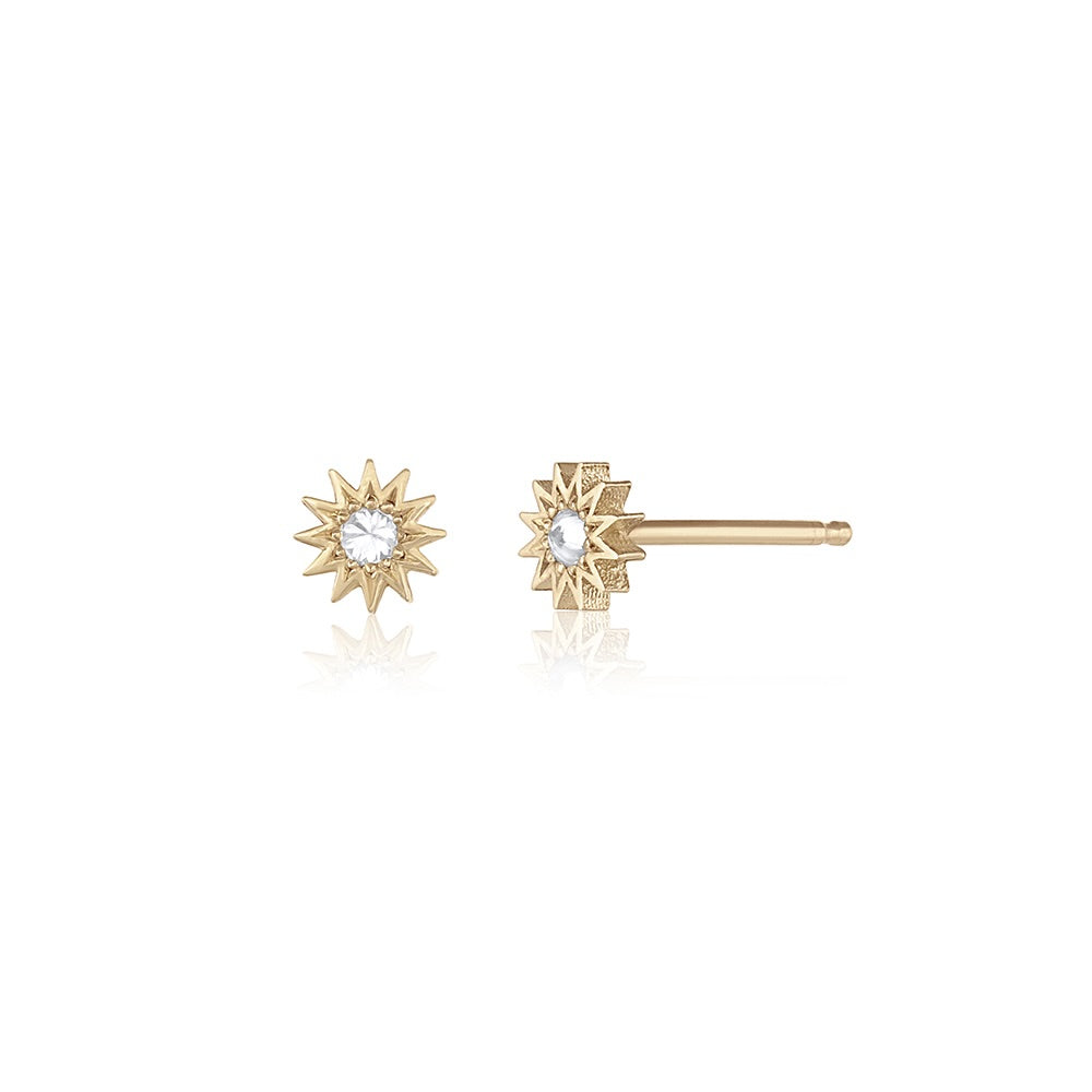 Inverted Diamond Mini Spur Stud – EMBLM Fine Jewelry