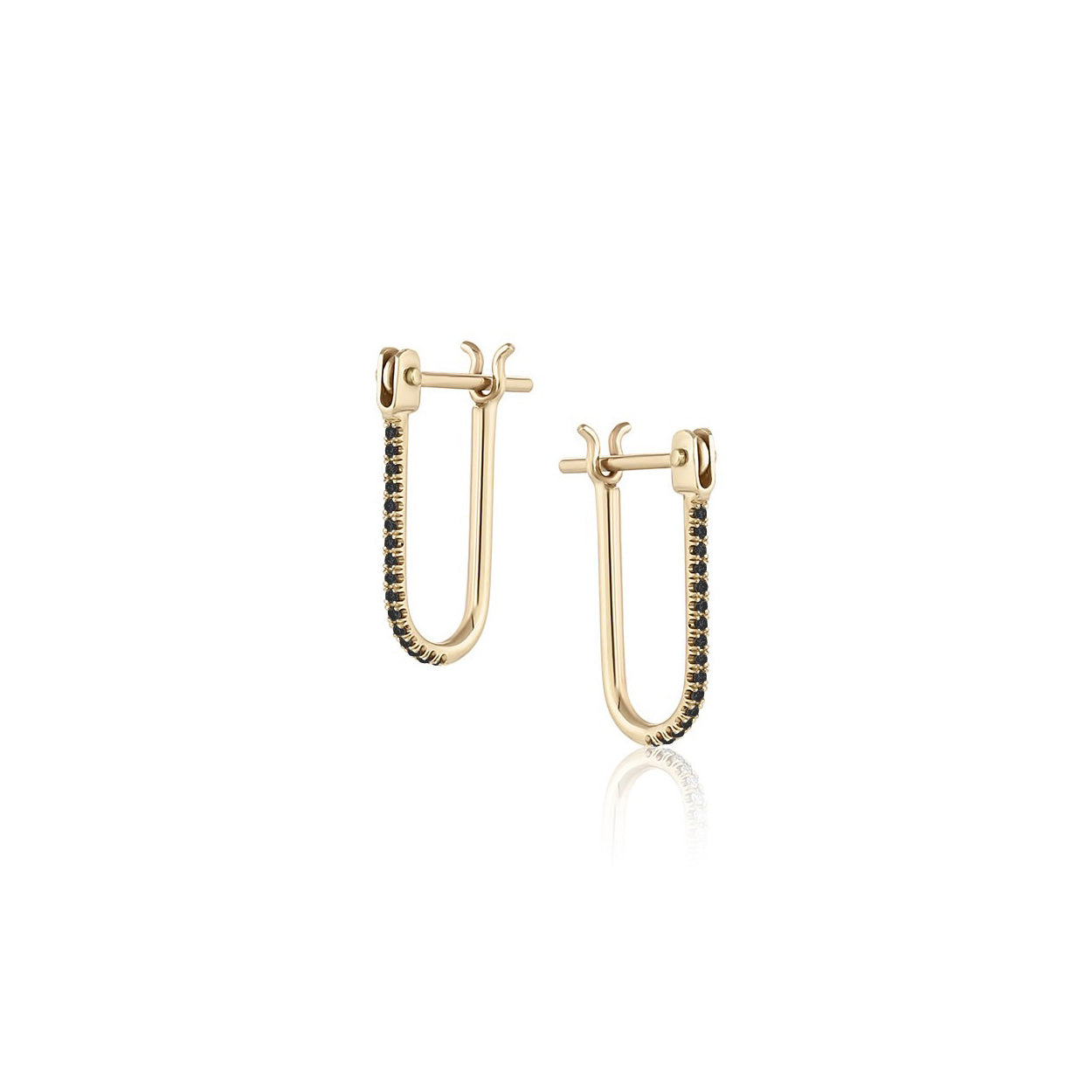 Pavé Half Latch Earring – EMBLM Fine Jewelry