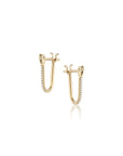 Pavé Huggie Latch Earring – EMBLM Fine Jewelry