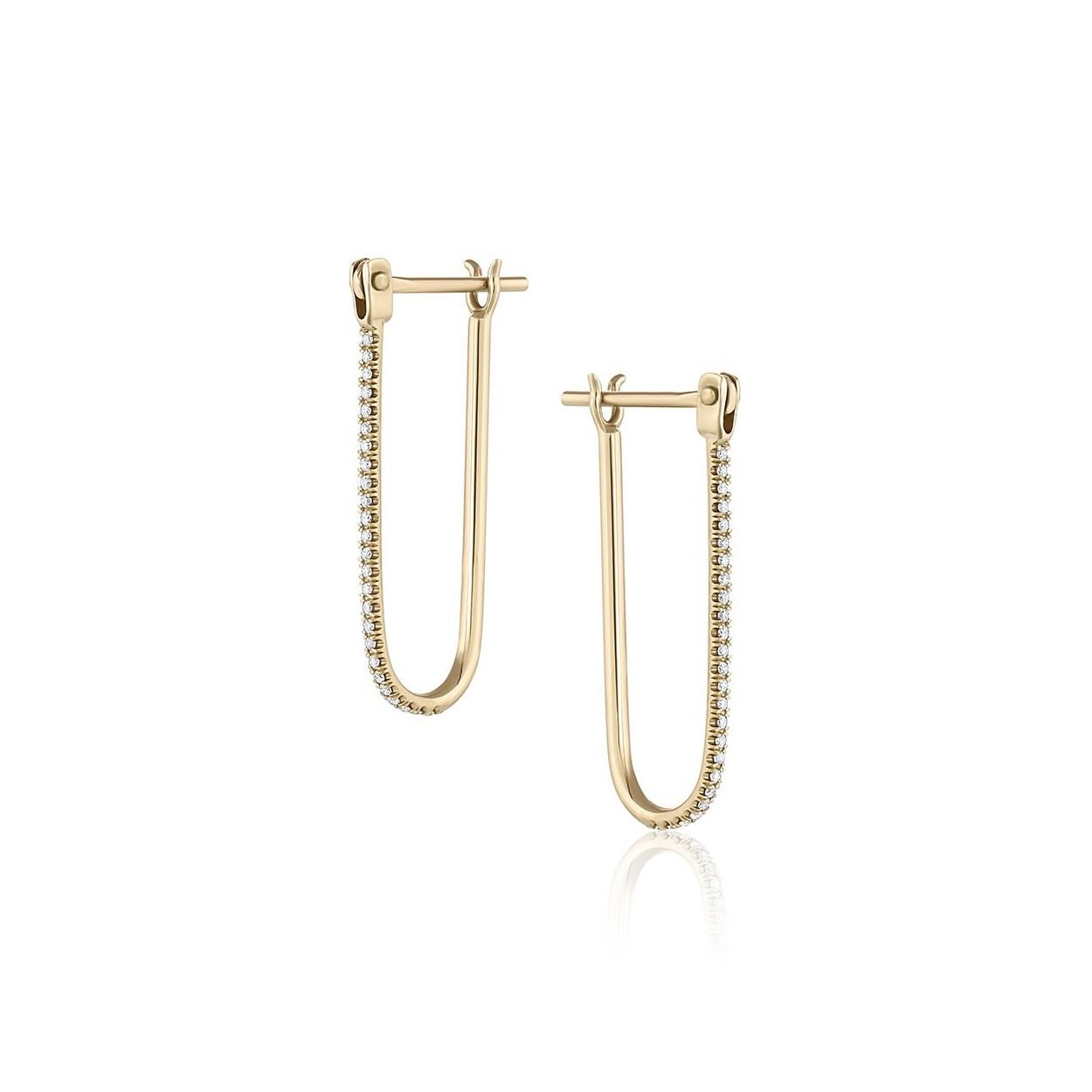 Pavé Latch Earring – EMBLM Fine Jewelry