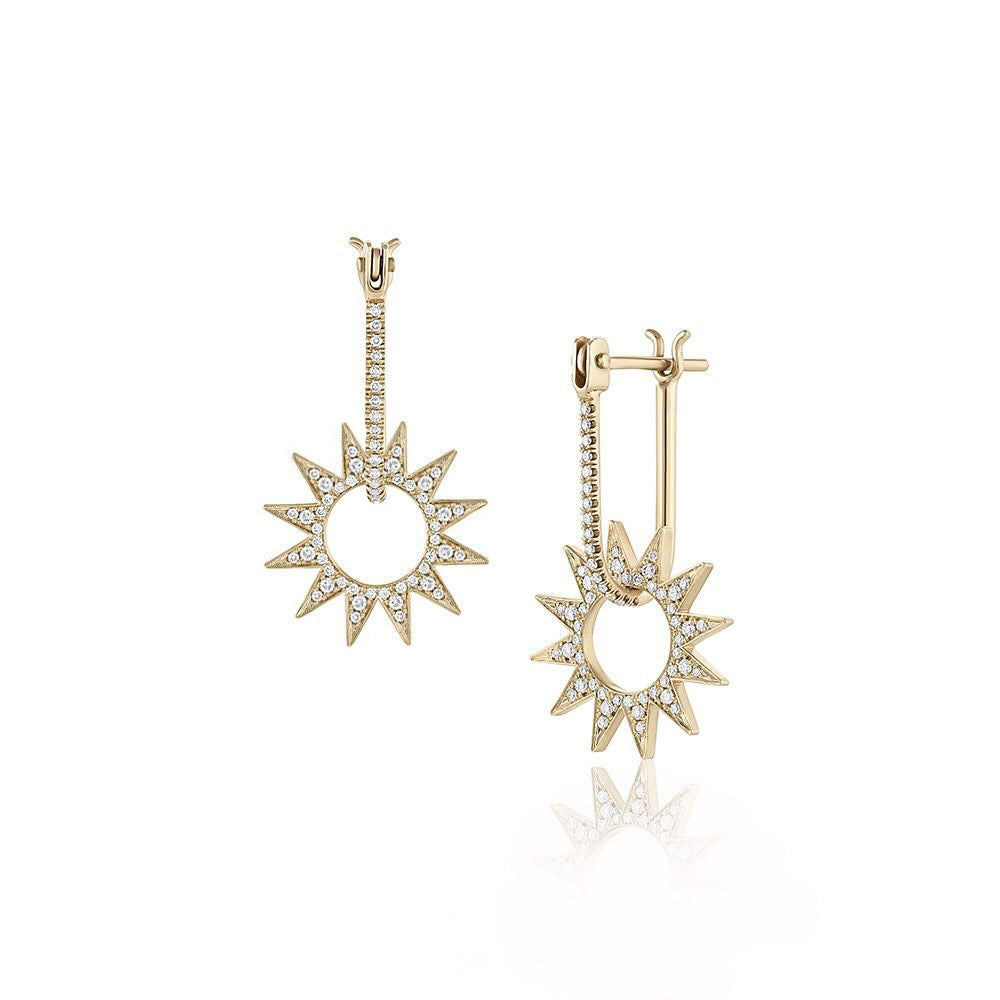 Pavé Mini Spur Earring – EMBLM Fine Jewelry