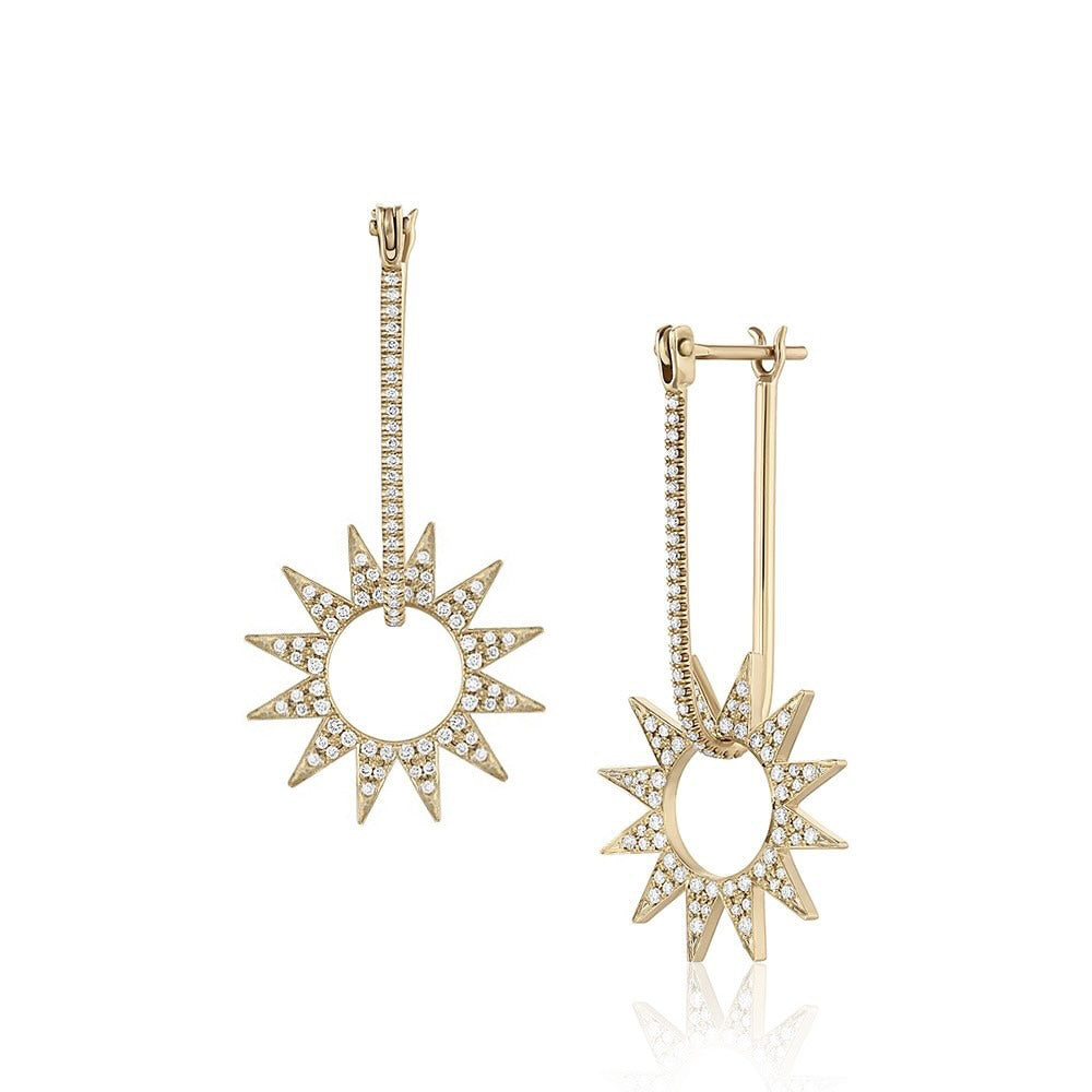 Pavé Spur Earring – EMBLM Fine Jewelry