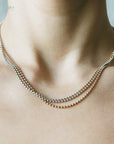 Two-Tone Ball Chain – EMBLM Fine Jewelry
