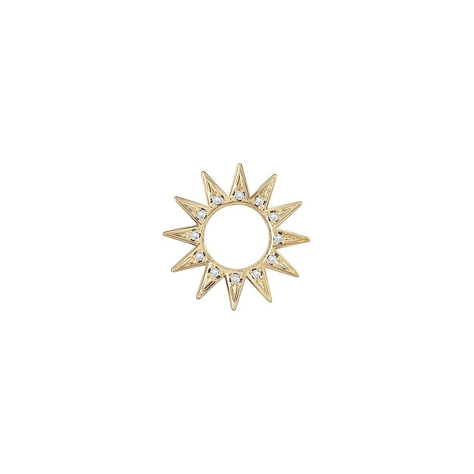 Eclipse Pavé Mini Spur Pin – EMBLM Fine Jewelry