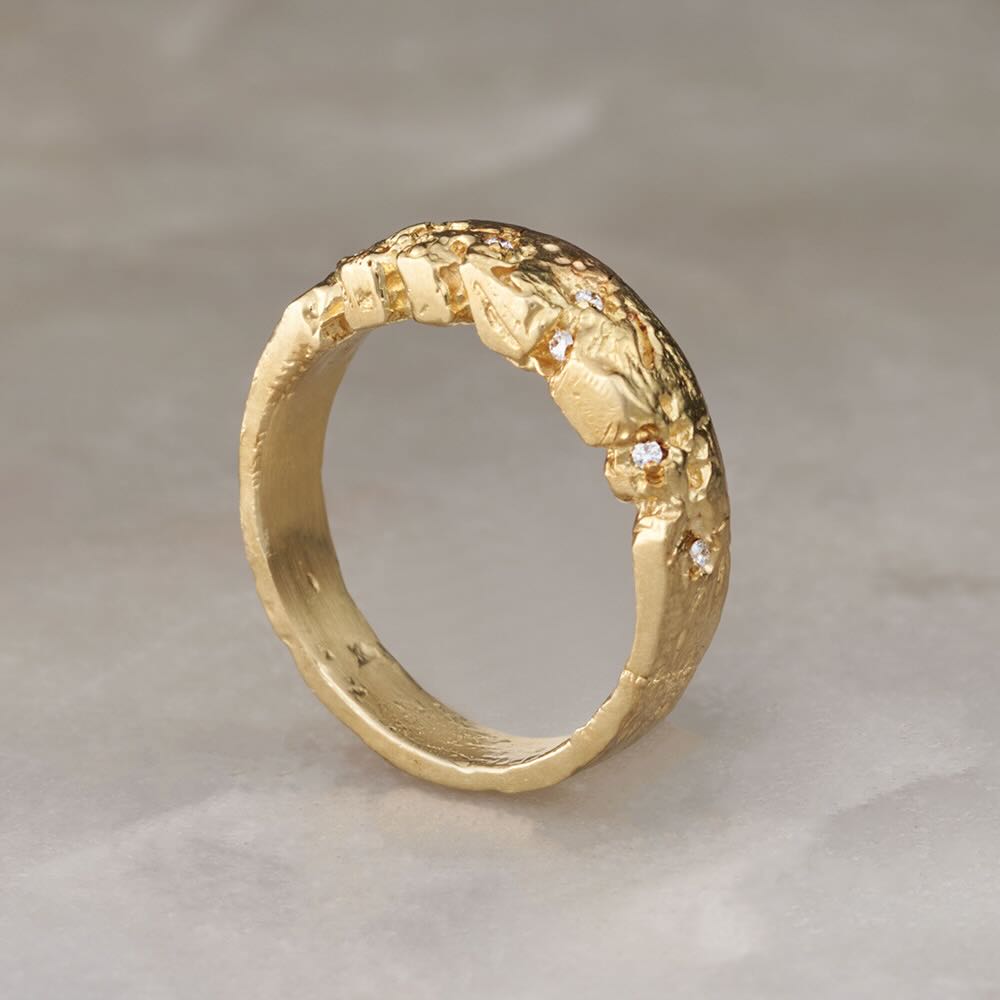 Erosion Diamond Ring – EMBLM Fine Jewelry