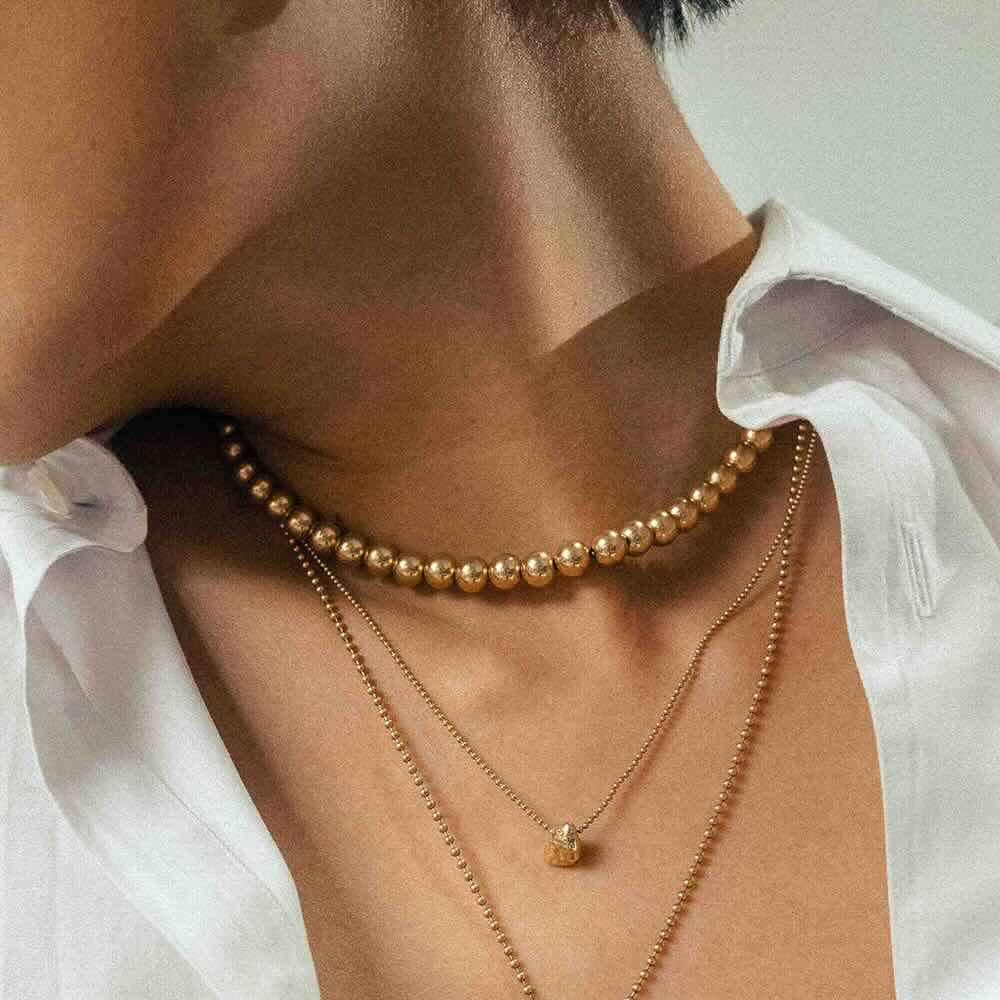 Jumbo Ball Necklace – EMBLM Fine Jewelry