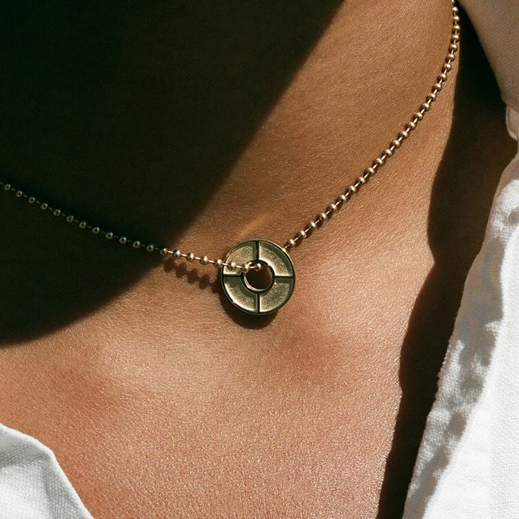 Mini Compass Necklace – EMBLM Fine Jewelry