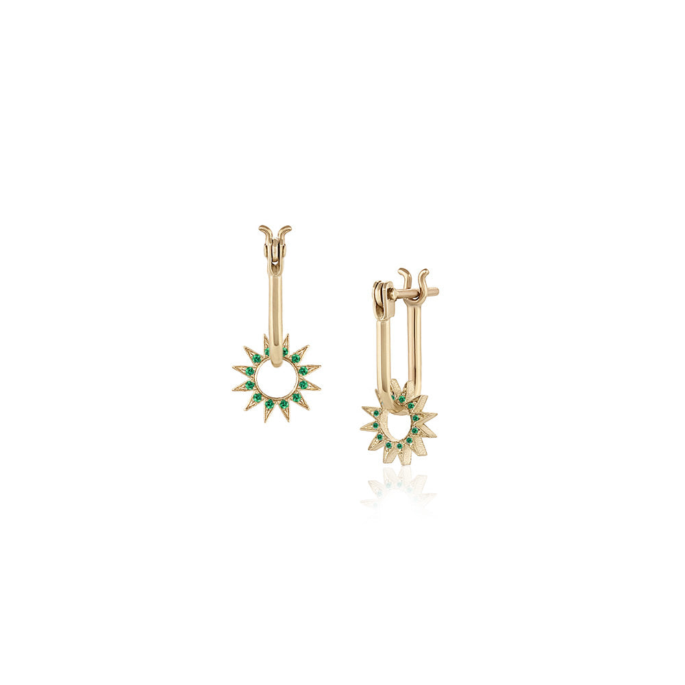 Pavé Emerald Baby Spur Earring – EMBLM Fine Jewelry