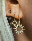 Pavé Huggie Latch Earring – EMBLM Fine Jewelry