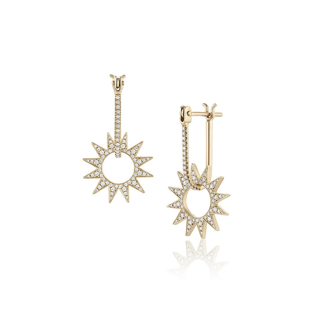 Pavé Mini Spur Earring – EMBLM Fine Jewelry