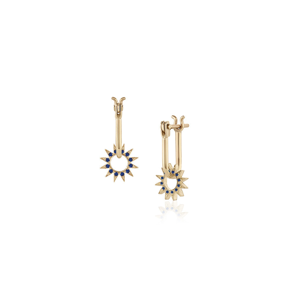 Pavé Sapphire Baby Spur Earring – EMBLM Fine Jewelry