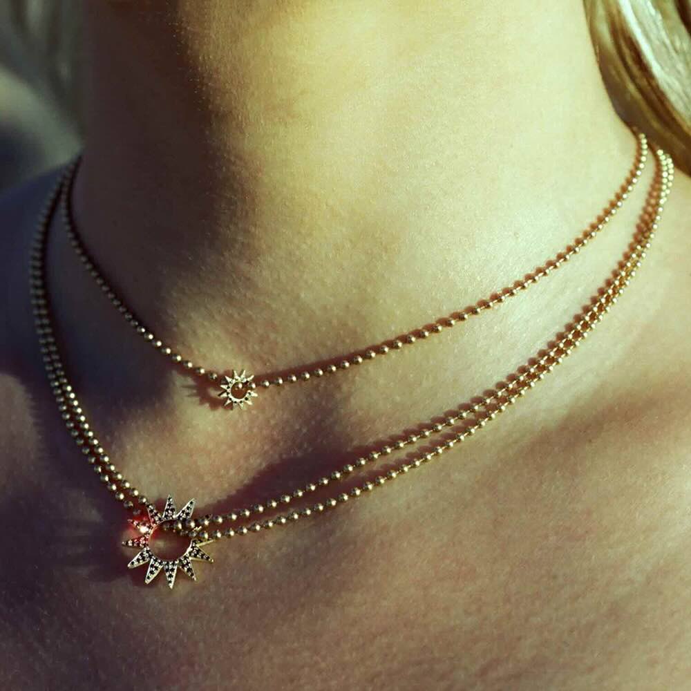 Pavé Spur Necklace – EMBLM Fine Jewelry