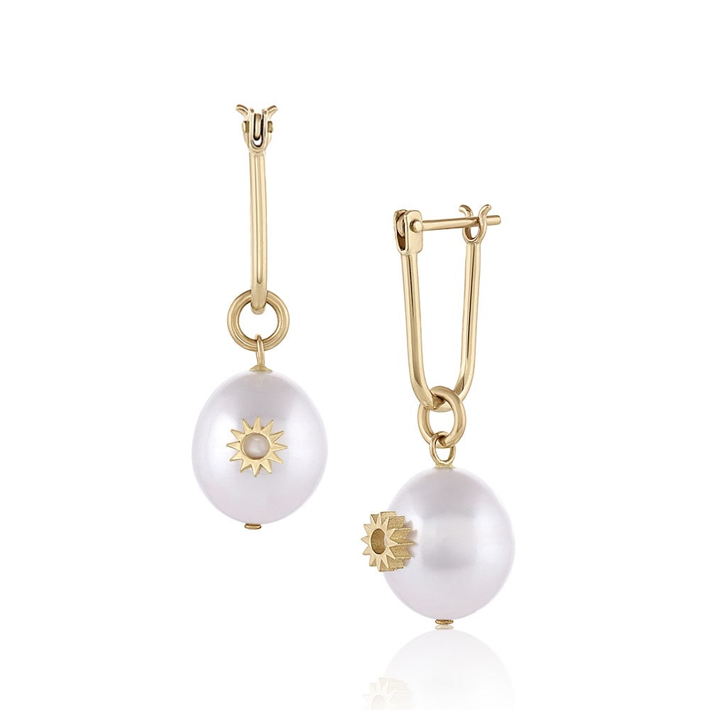 Pearl Mini Spur Earring – EMBLM Fine Jewelry