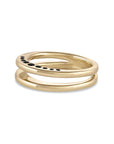 Twin Crescent Diamond Ring