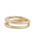 Twin Crescent Diamond Ring