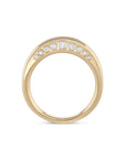 Twin Crescent Diamond Ring